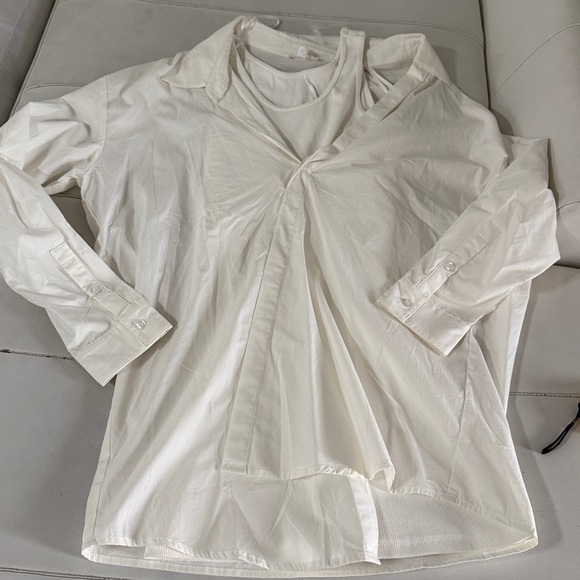 NWT Mable SERENA ASYMMETRIC LAYERED SHIRT DRESS small - Picture 13 of 13